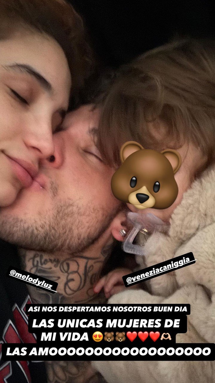 Melody Luz confirmó su reconciliación con Alex Caniggia en las redes el lunes. Foto: Instagram