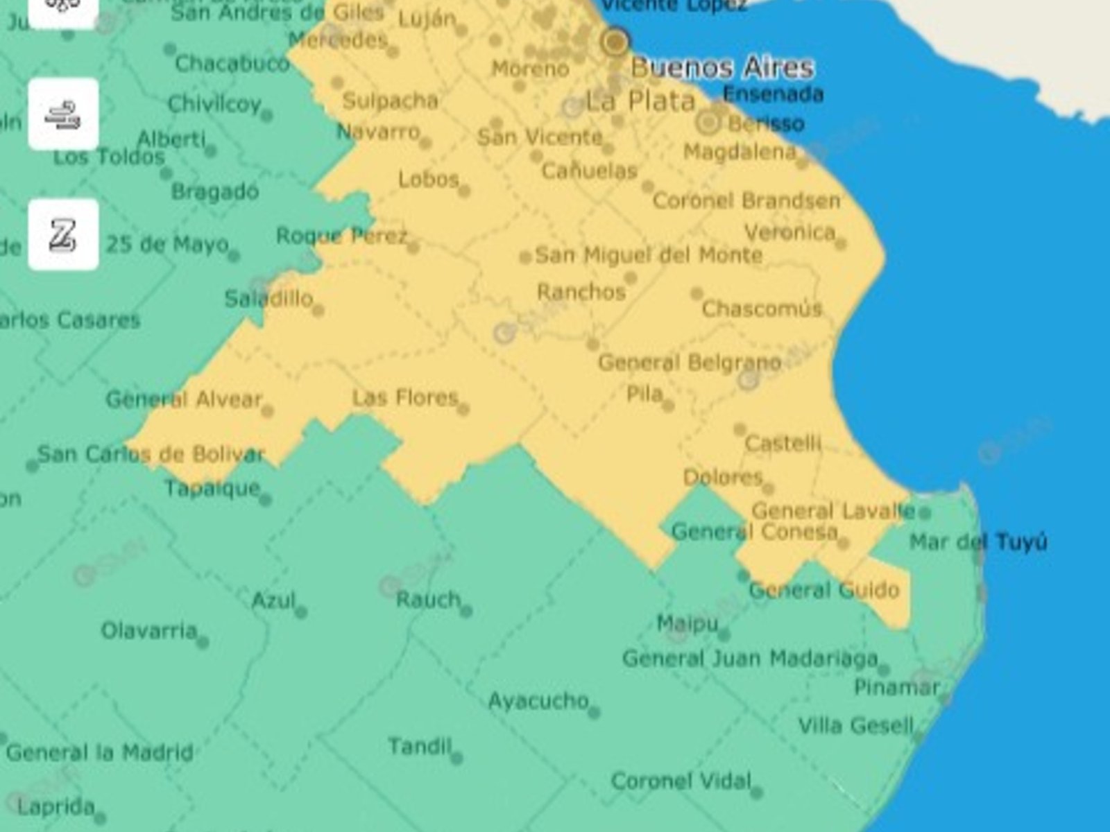 El SMN emitió una alerta por lluvias en CABA y el AMBA.
