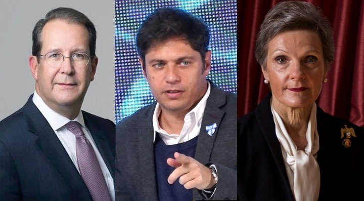 De izquierda a derecha: Christopher Bogart, Axel Kicillof y Loretta Preska. Foto: archivo