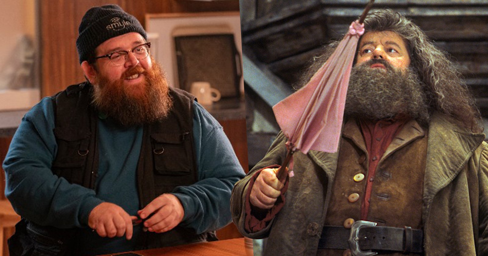 Harry Potter HBO TV Series Reveals First Look At Nick Frost's Hagrid (And It's Perfect)