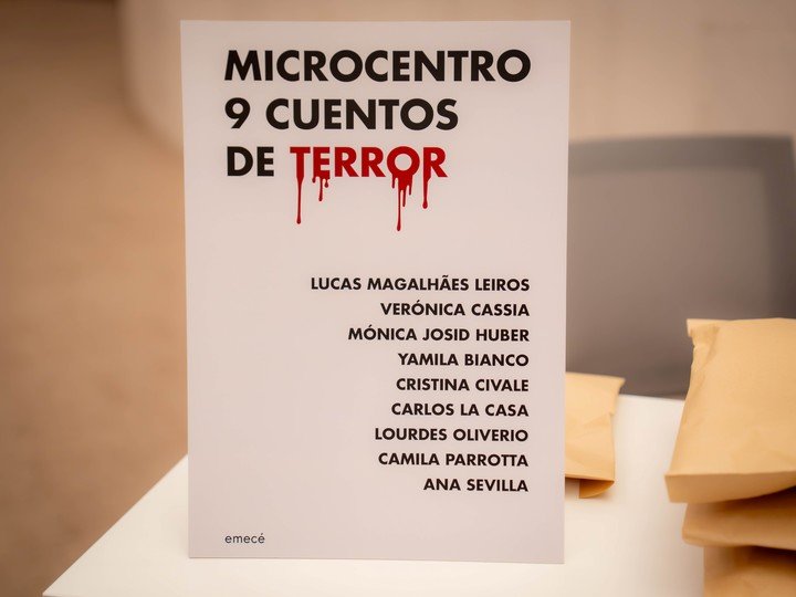 El libro Microcentro 9 cuentos de terror incluye relatos de los nueve escritores que participaron del concurso y fueron elegidos por Mariana Enríquez y Fabián Casas y la crítica literaria Lala Toutonián. Foto: gentileza Microcentro cuenta.
