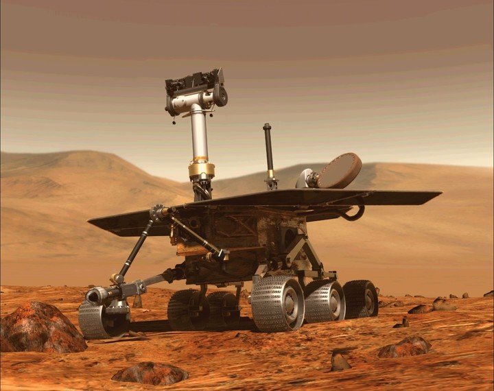 El Opportunity fue diseñado para durar apenas 90 días marcianos. Sin embargo se mantuvo operativo durante 15 años terrestres (NASA - AFP).