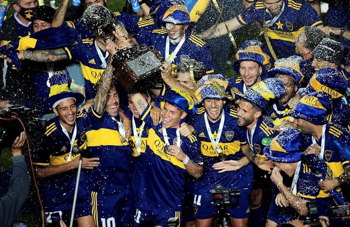 Boca fue campeón de la Copa Maradona en el estadio del Bicentenario de San Juan, tras vencer en los penales a Banfield. Foto: Germán Adrasti