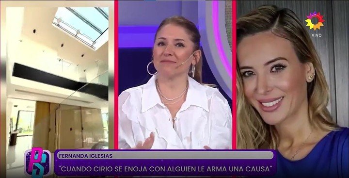 Fernanda Iglesias acusó a Jésica Cirio de "armar causas". Captura TV