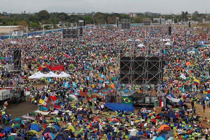 Jornada Mundial de la Juventud, en Panamá, en 2017. Foto: EFE 