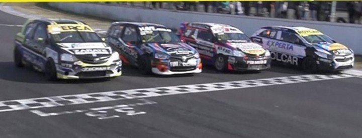 Canapino "por una trompa" se quedó con la carrera en el final.