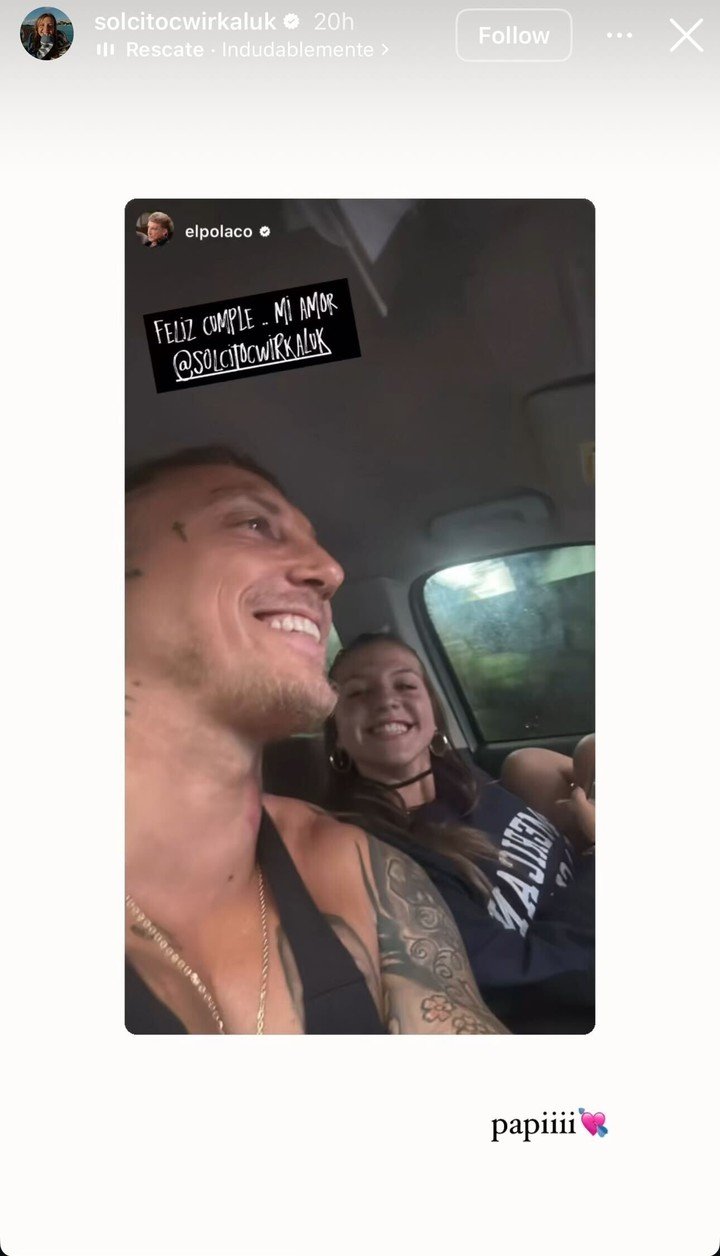El saludo de El Polaco a su hija Sol en su cumpleaños. Foto: Instagram