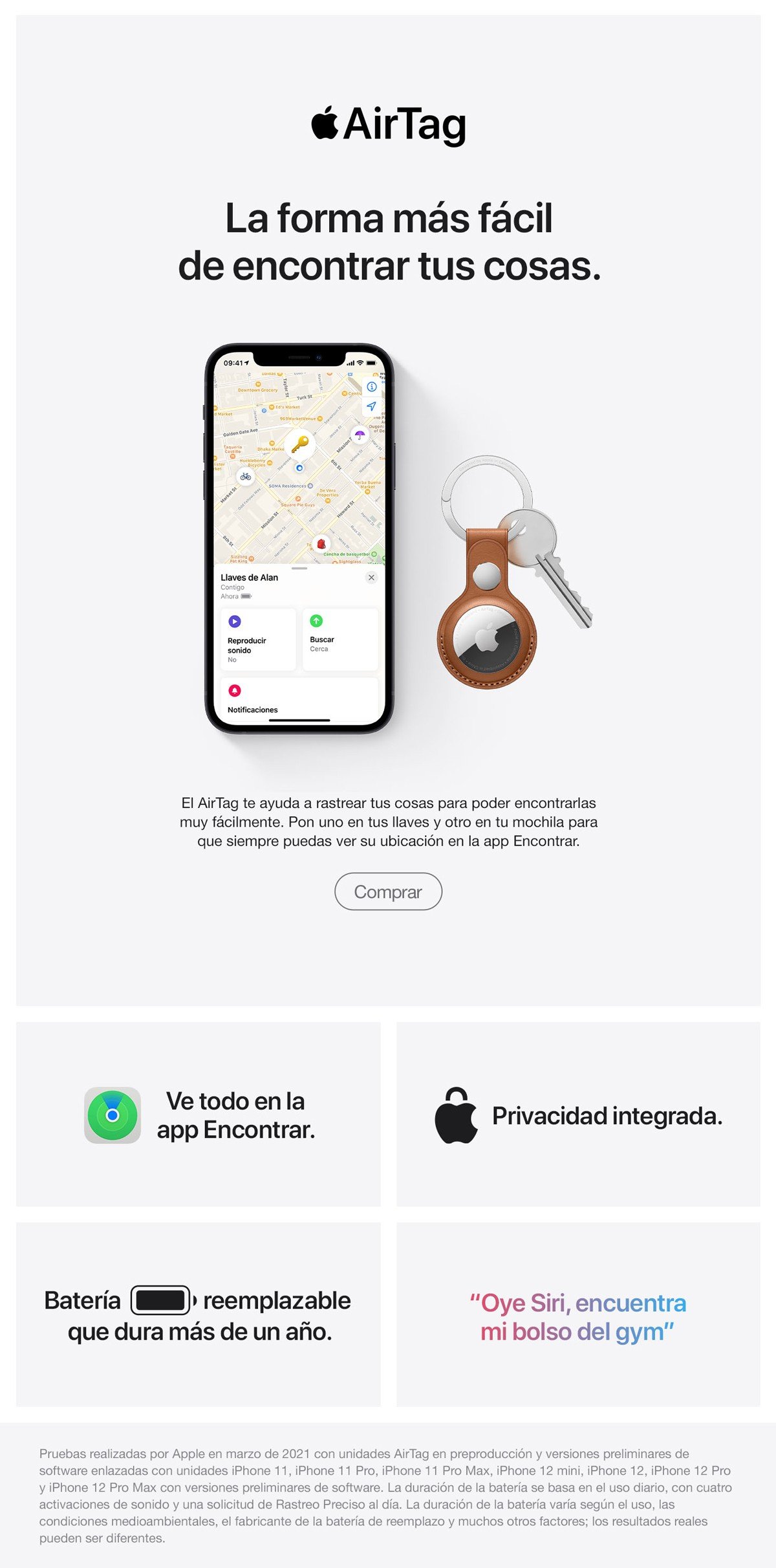 Podés comprar un pack de 4 Apple AirTags por solo $68 en Amazon ahora mismo. iPad