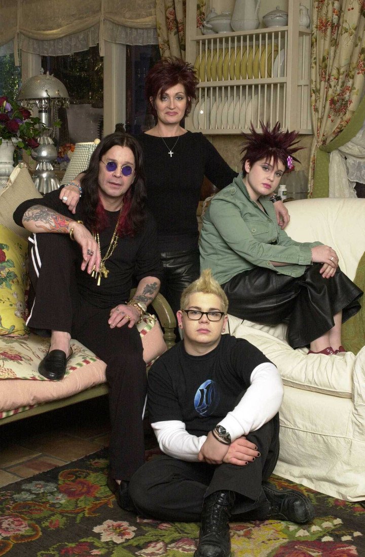 La familia Osbourne, en los días del reality de MTV. Foto AP