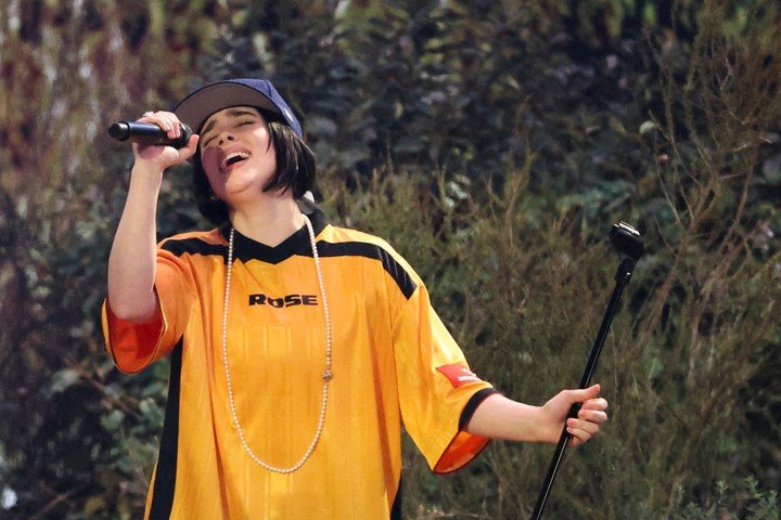 Billie Eilish anunció que la película de su concierto está a cargo de James Cameron. Foto: Reuters.