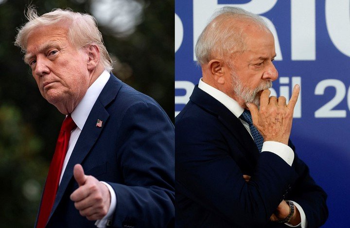 Donald Trump le impone aranceles al Brasil de Lula. Foto EFE