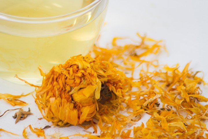 La caléndula puede consumirse en forma de infusión. Foto: Freepik.