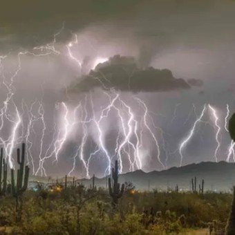 Nuevo récord mundial: un rayo recorrió 829 kilómetros
