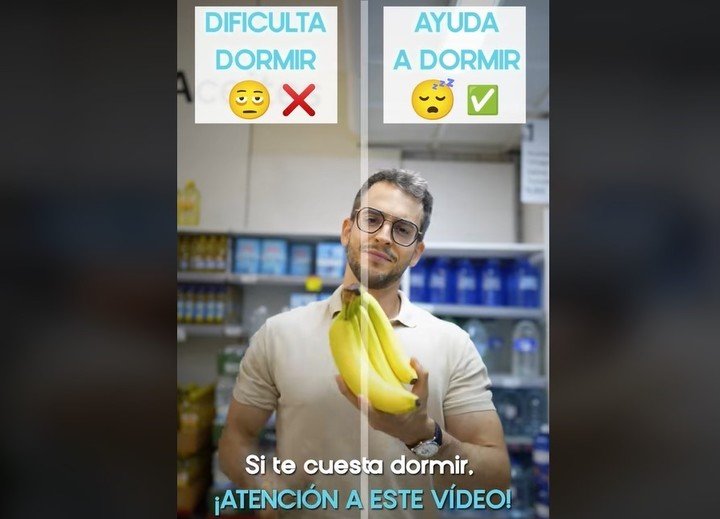 La banana ayuda a dormir, según el especialista. Foto: captura de video/TikTok @doctorfelices.