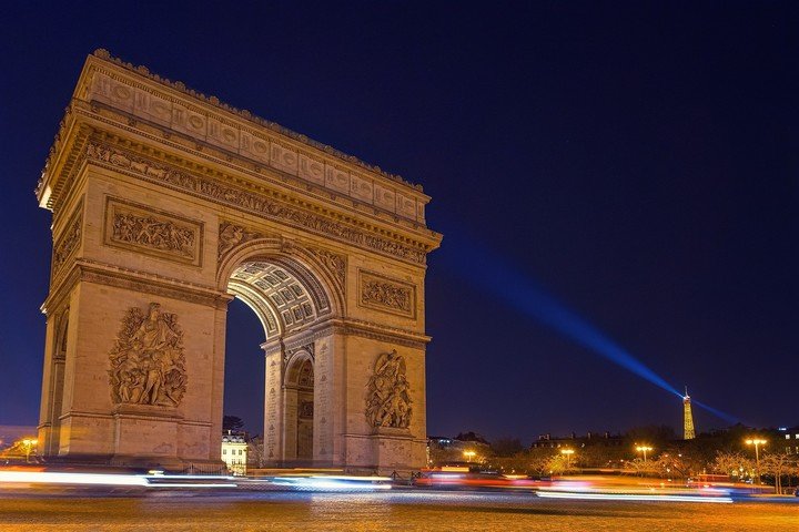 El Arco del Triunfo en París. Foto: Pixabay