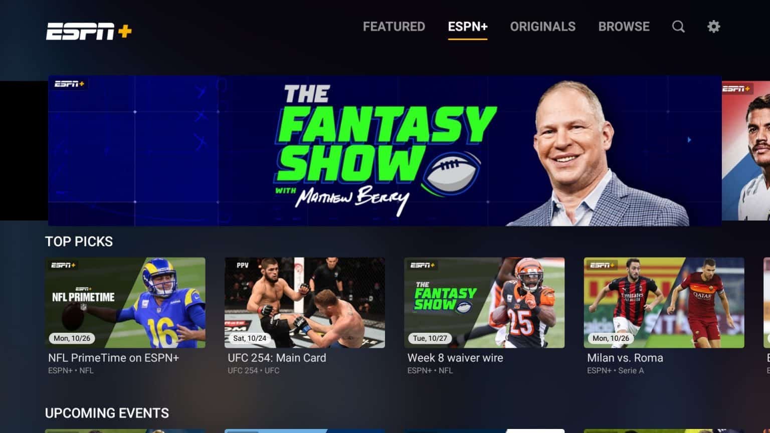 ESPN’s live sports streaming service arrives this month