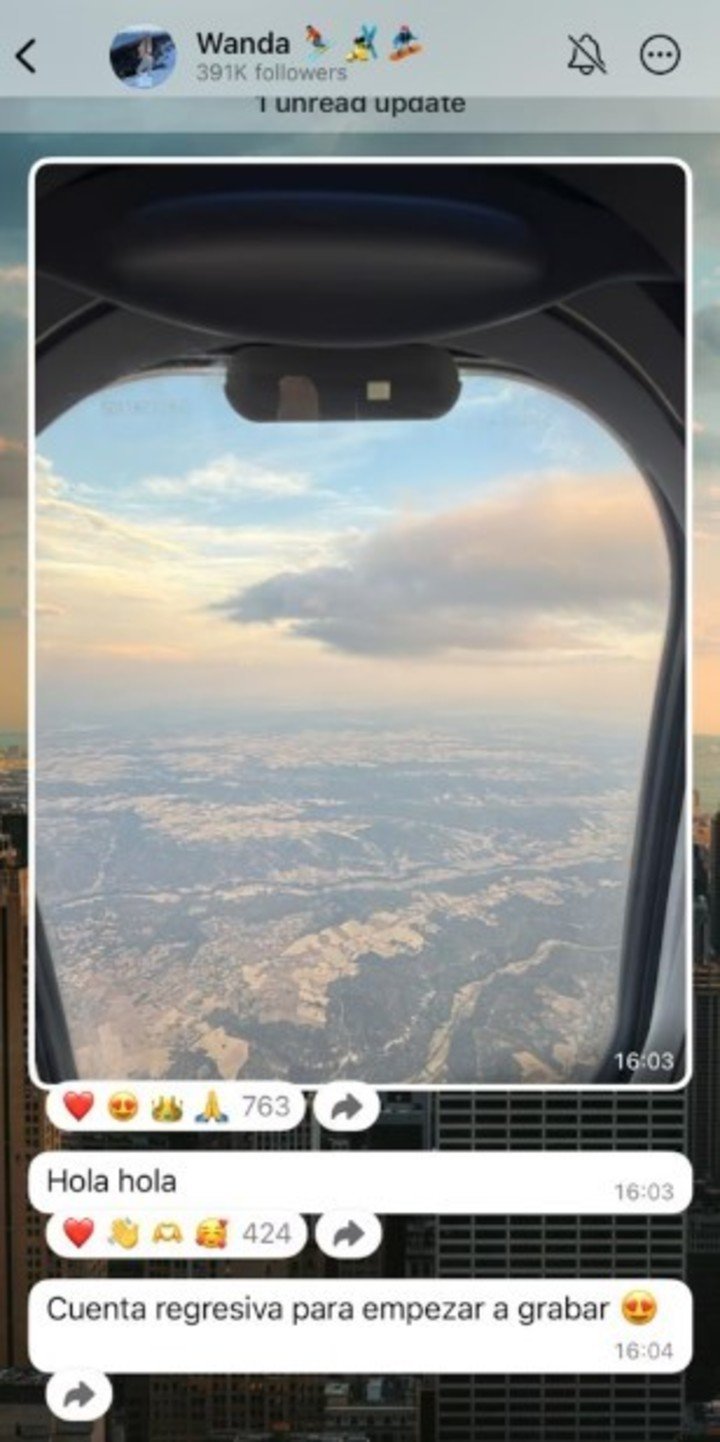 Wanda Nara emprendió su vuelta a Argentina desde Europa.