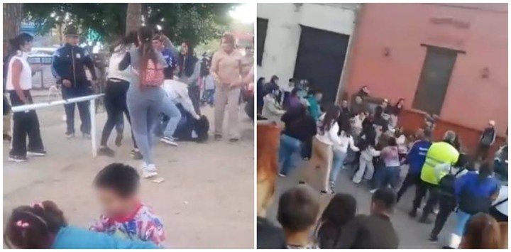 Festejaban el Día del Niño pero terminaron a los golpes: hubo gritos, corridas y varios heridos.